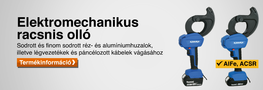 Elektromechanikus racsnis olló